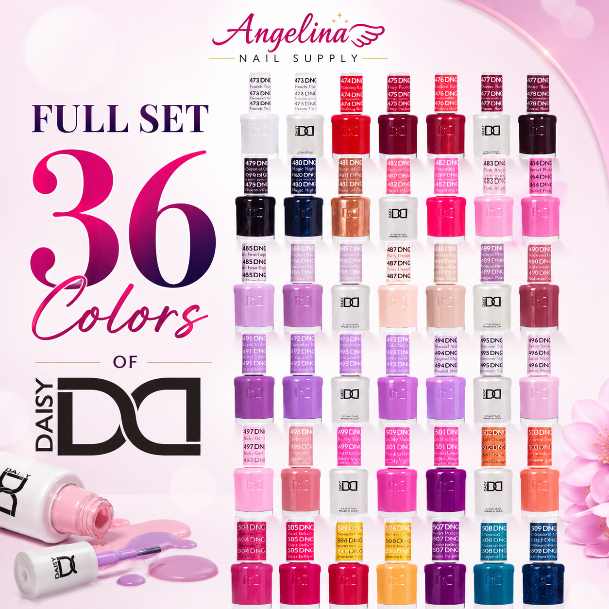 DND Full Set 36 Colors - Angelina Nail Supply NYC
