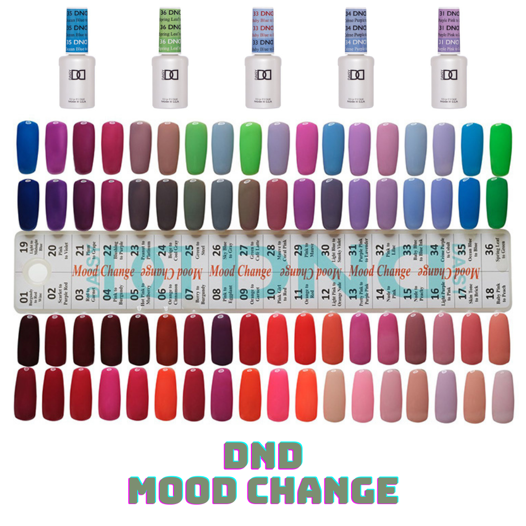 DND Mood Change Full Set 36 Colors - Angelina Nail Supply NYC