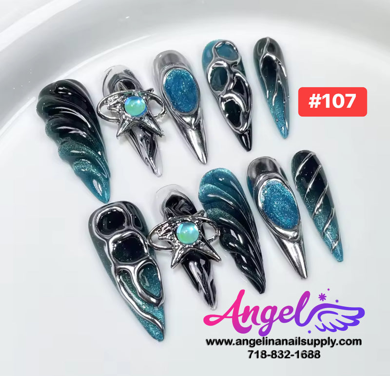 Angelina Handmade Custom Press-On | #090-#119