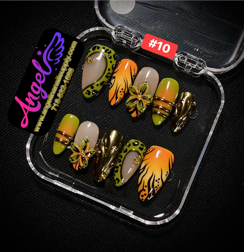 Angelina Handmade Custom Press-On | #001-#029