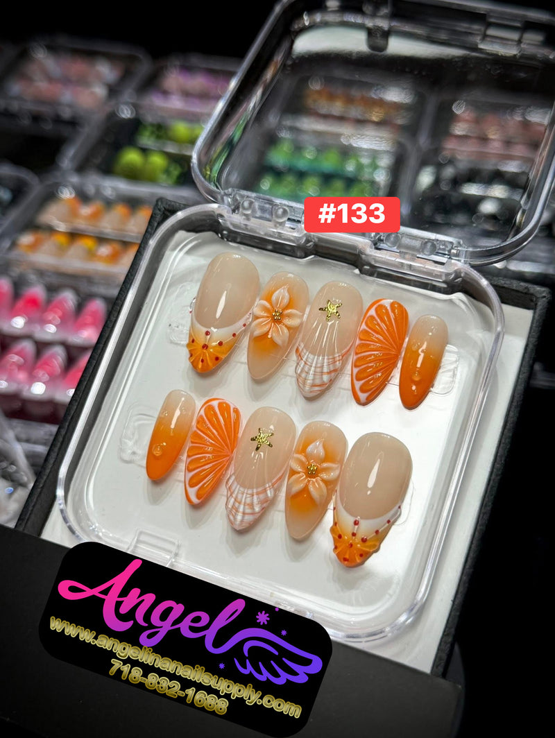 Angelina Handmade Custom Press-On | #120-#149