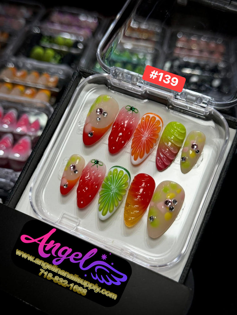 Angelina Handmade Custom Press-On | #120-#149