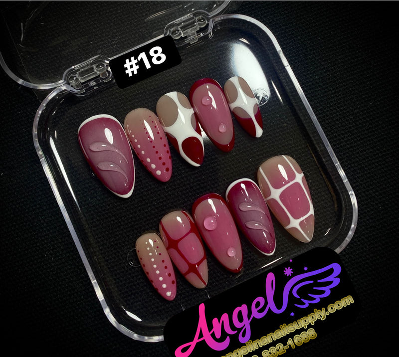 Angelina Handmade Custom Press-On | #001-#029