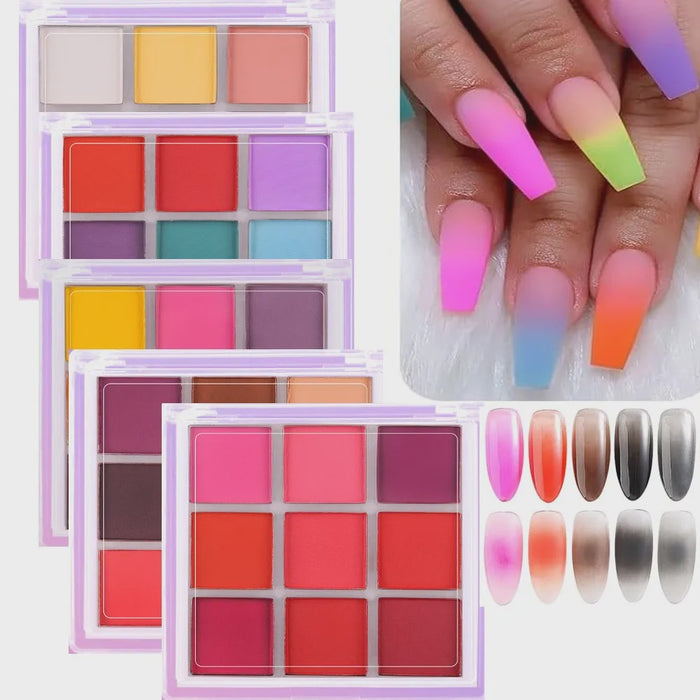 Nail Pigment Palette 9 Colors