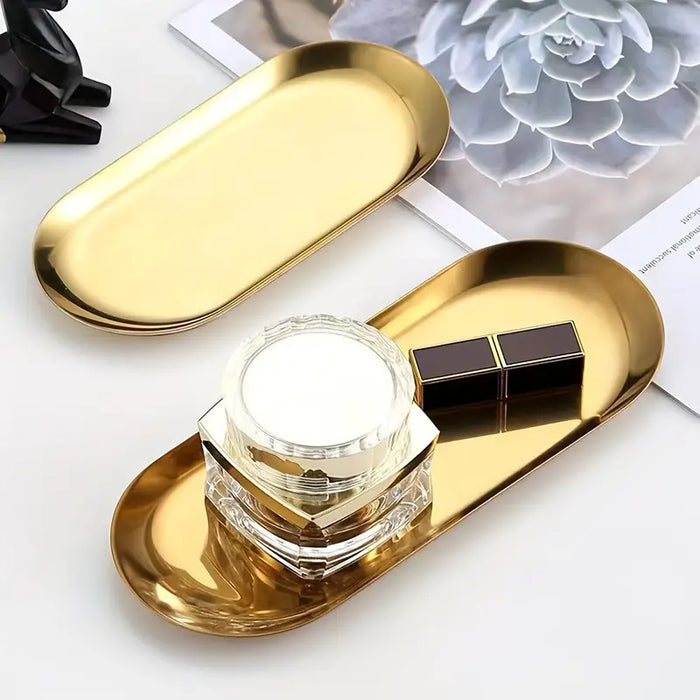 Stainless Steel Gold Tray