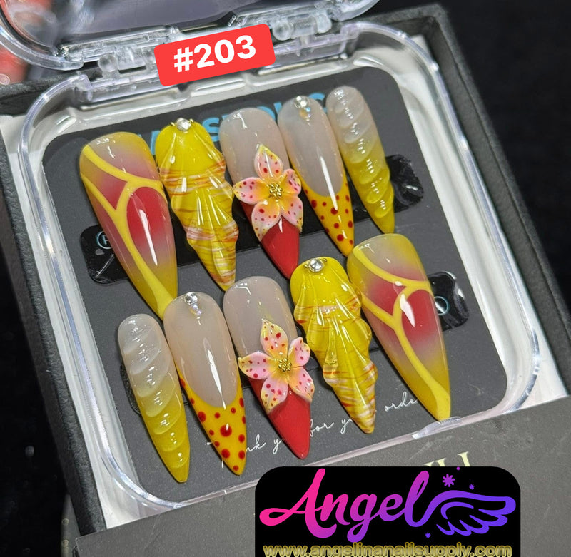 Angelina Handmade Custom Press-On | #180-#209