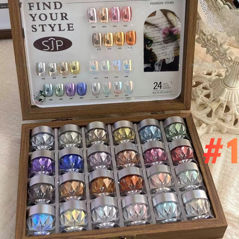 Mirror Chrome Powder Set 24 Colors