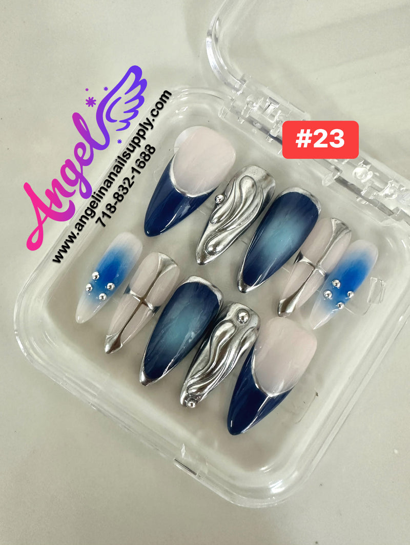 Angelina Handmade Custom Press-On | #001-#029