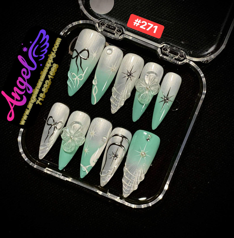 Angelina Handmade Custom Press-On | #270-#299