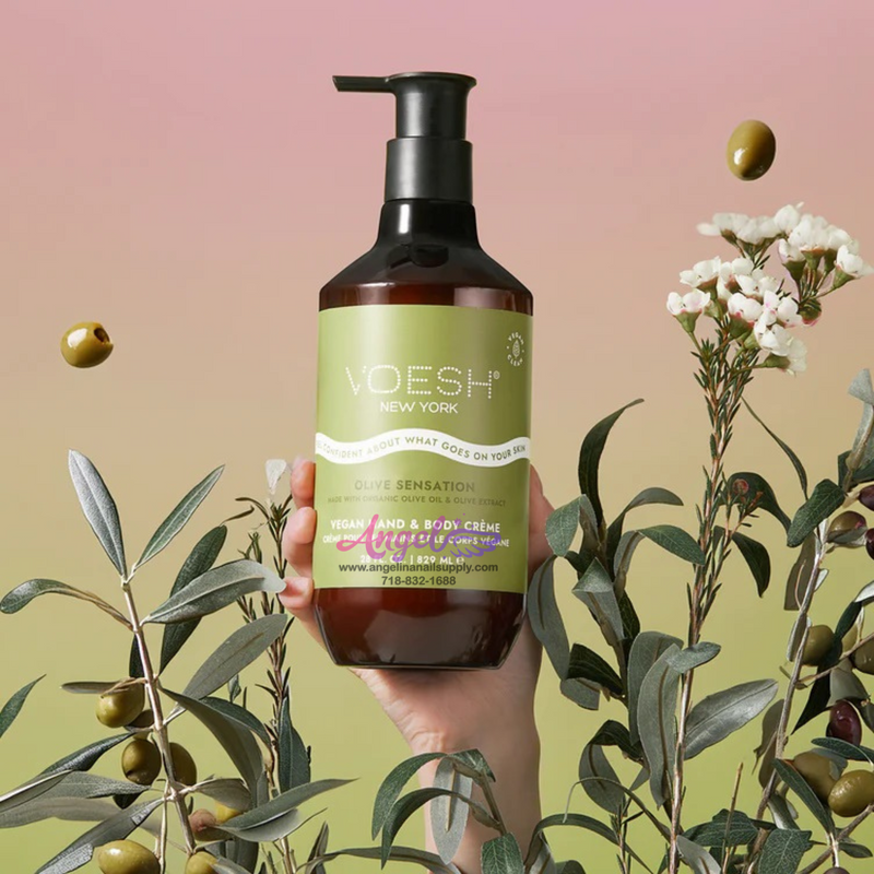 Kem dưỡng thể và tay thuần chay Voesh Olive Sensation 28 fl. oz (Hộp/12 chai)