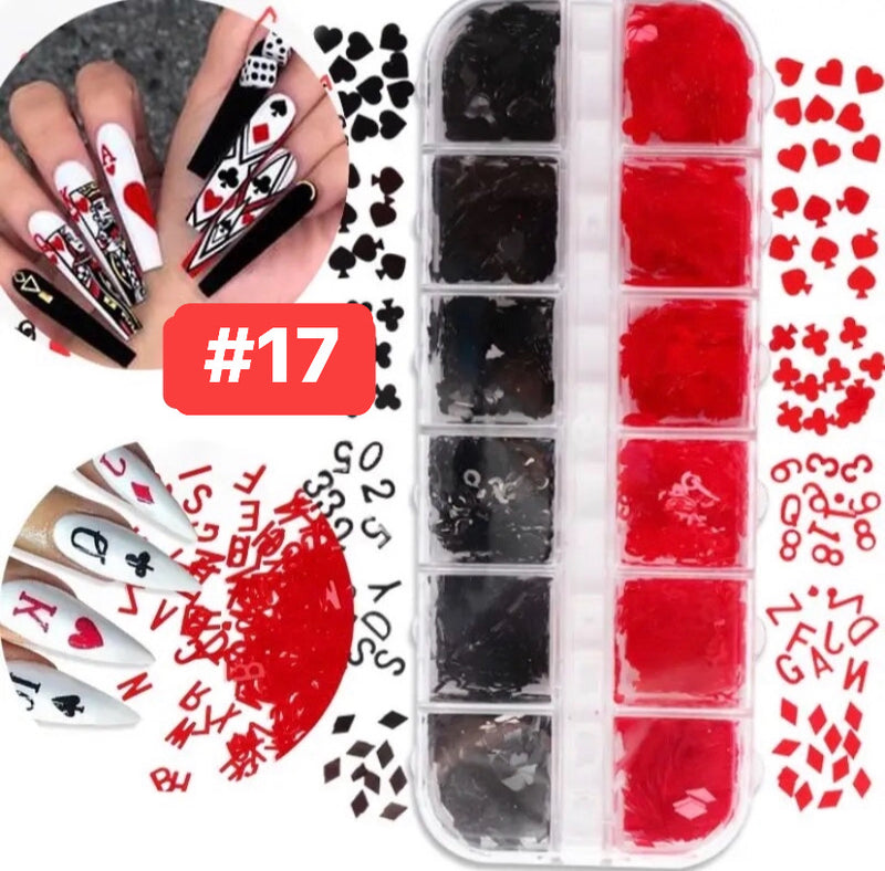 Nhũ móng tay - Hộp thiết kế