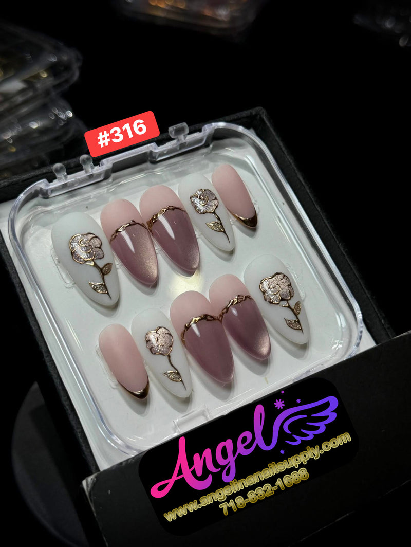 Angelina Handmade Custom Press-On | #300-#339