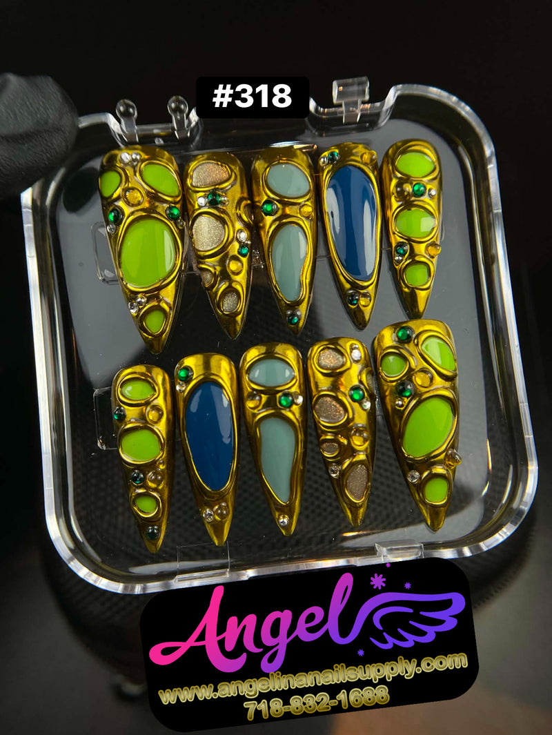 Angelina Handmade Custom Press-On | #300-#329