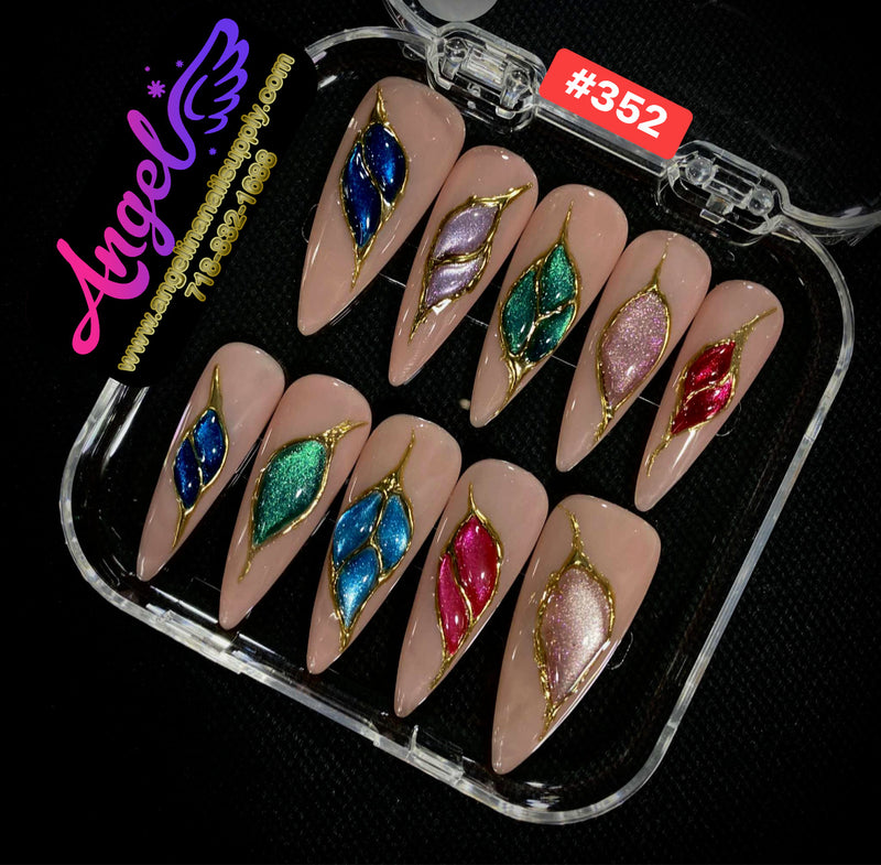 Angelina Handmade Custom Press-On | #330-#359