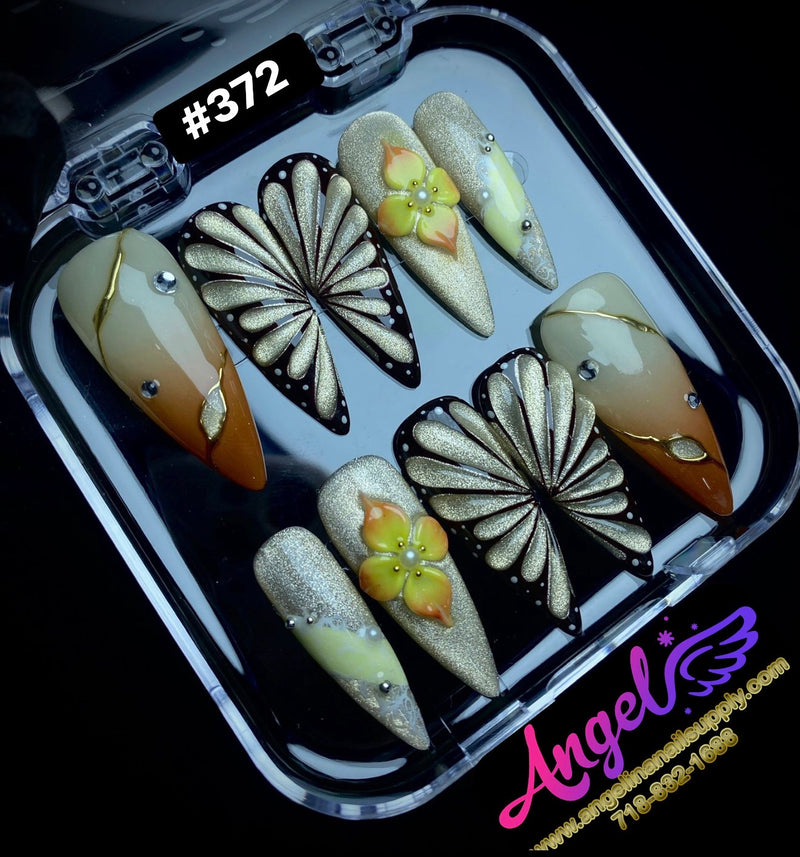 Angelina Handmade Custom Press-On | #360-#389