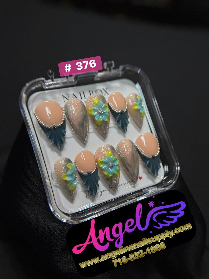 Angelina Handmade Custom Press-On | #360-#389