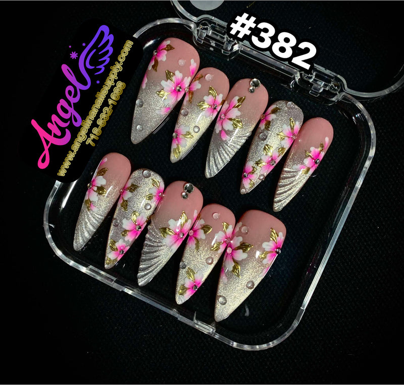 Angelina Handmade Custom Press-On | #360-#389