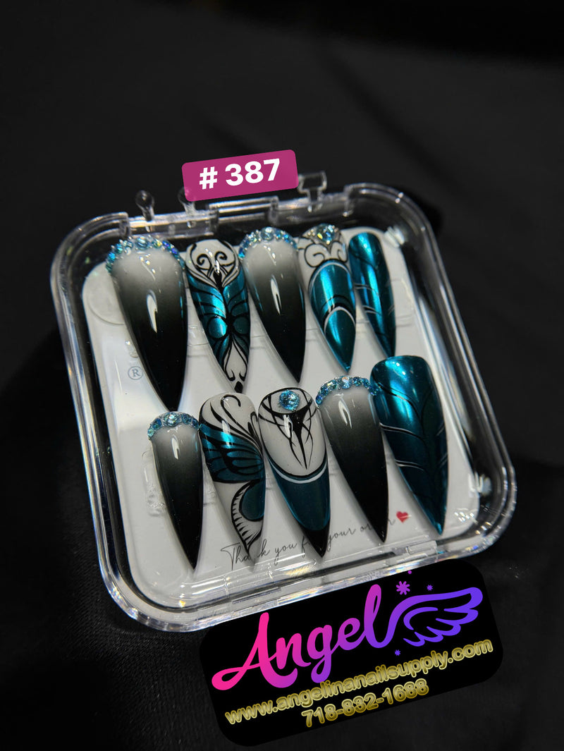 Angelina Handmade Custom Press-On | #360-#389