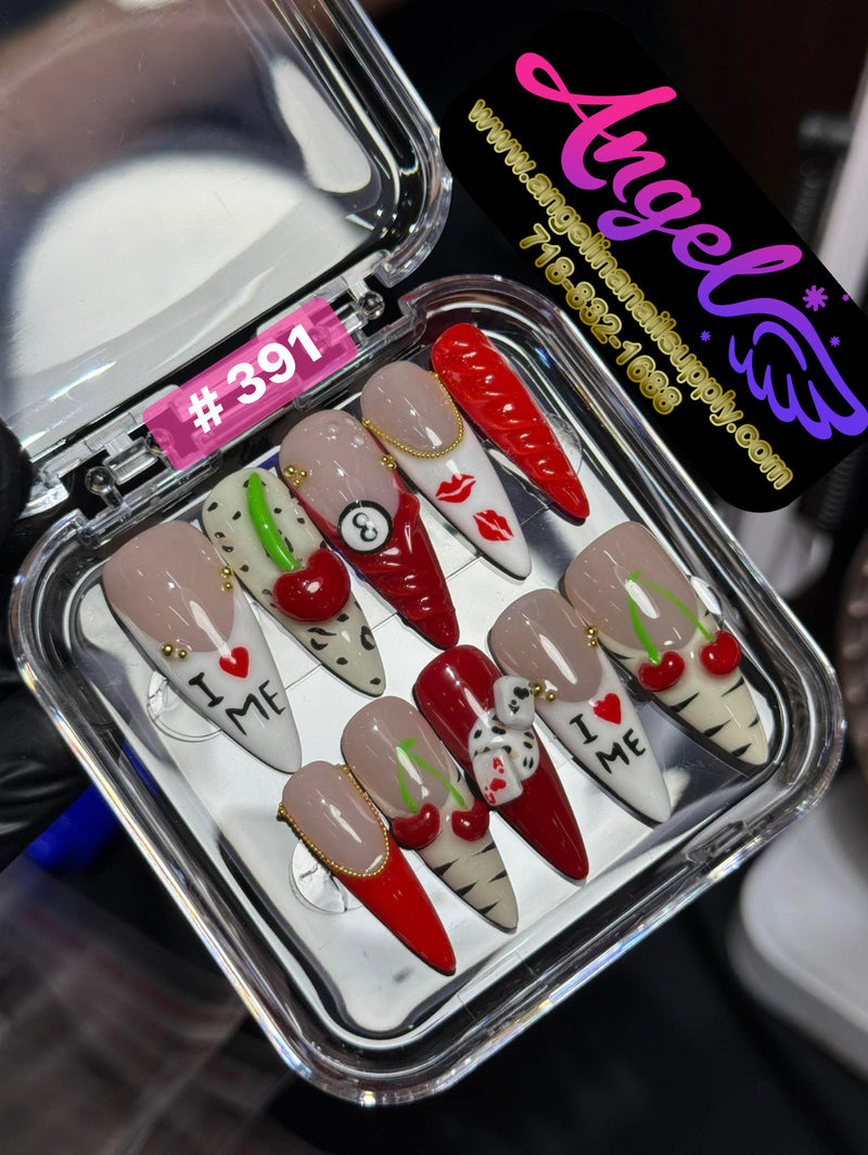 Angelina Handmade Custom Press-On | #390-#419