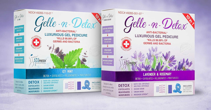 Gelle-n-Detox 10-in-1 pedicure kit