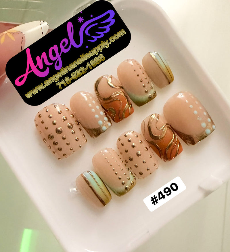Angelina Handmade Custom Press-On | #480-#509
