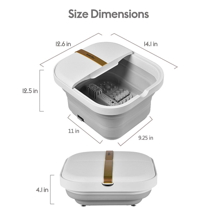 Folding Foot Bath Spa with Heat, Bubble Massage and Vibration