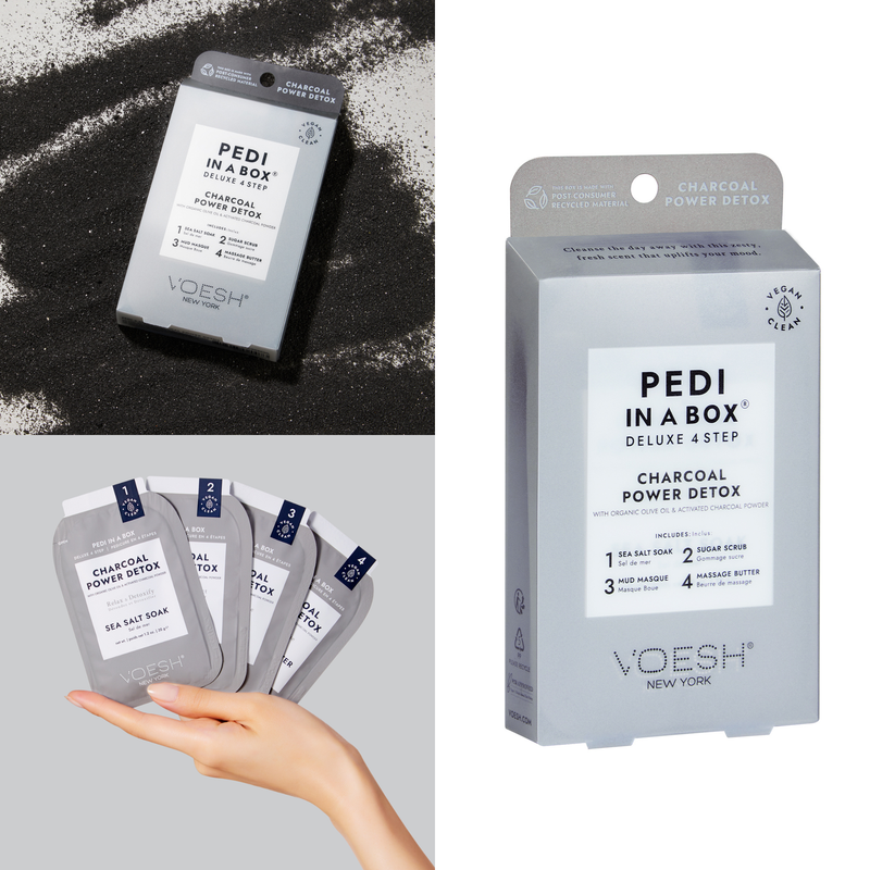 VOESH - Bột than hoạt tính Pedi in a Box (hộp)