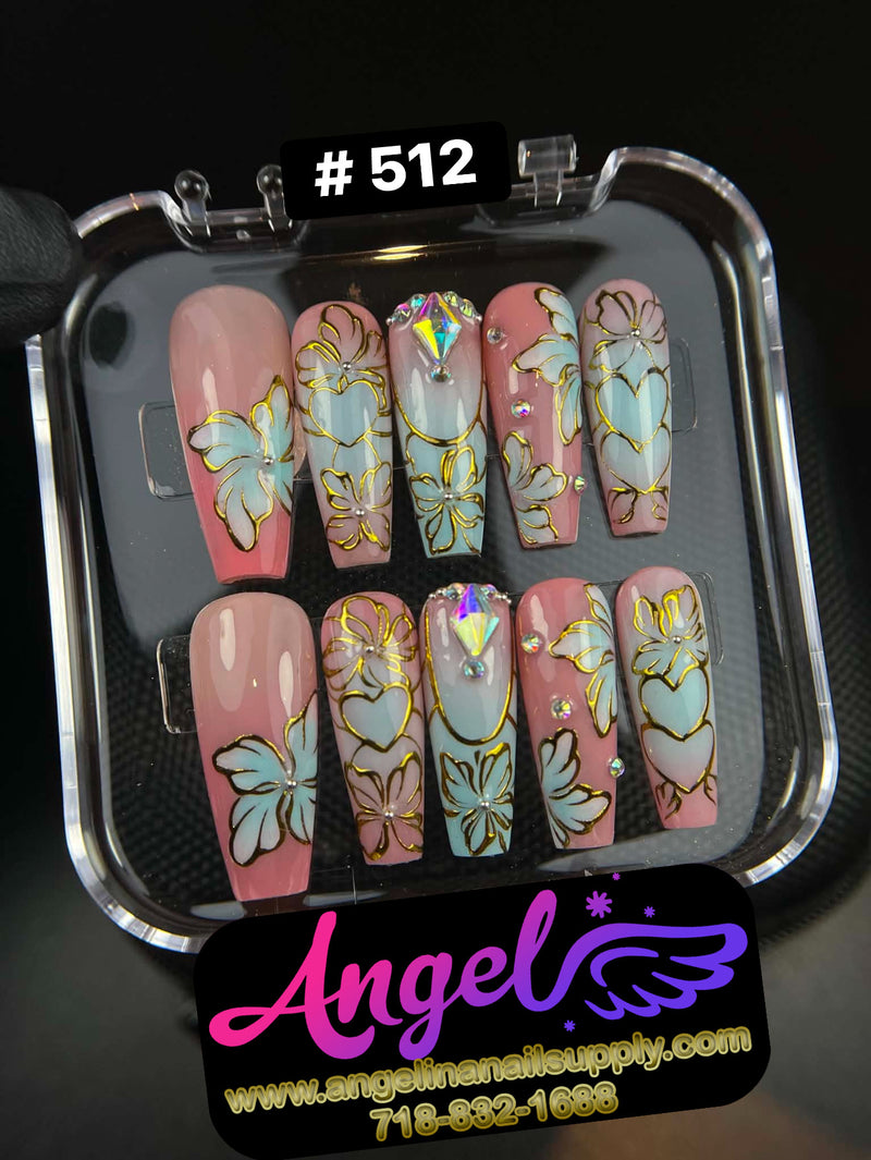 Angelina Handmade Custom Press-On | #510-#539