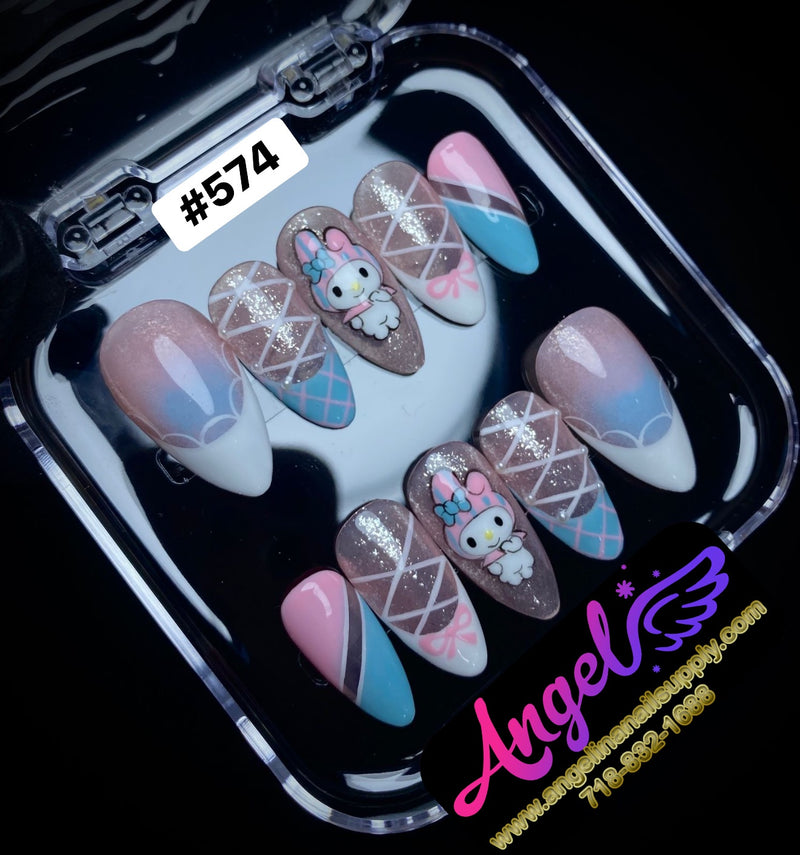 Angelina Handmade Custom Press-On | #574