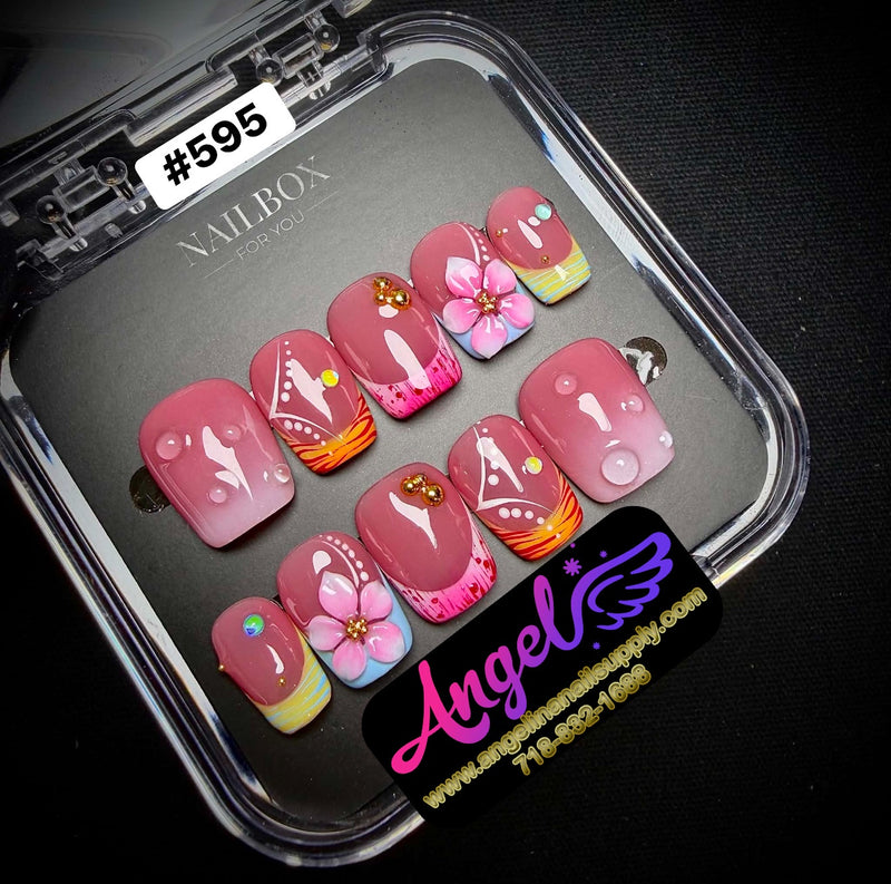 Angelina Handmade Custom Press-On | #595
