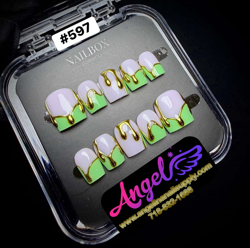 Angelina Handmade Custom Press-On | #597