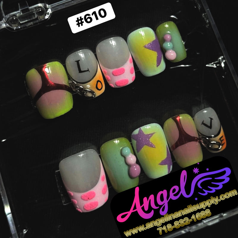 Angelina Handmade Custom Press-On | #610