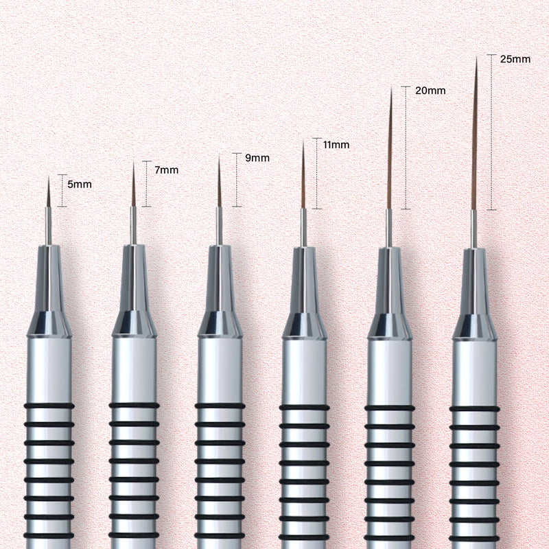 Brush Set | Silver Liner Art Brush (6in1)