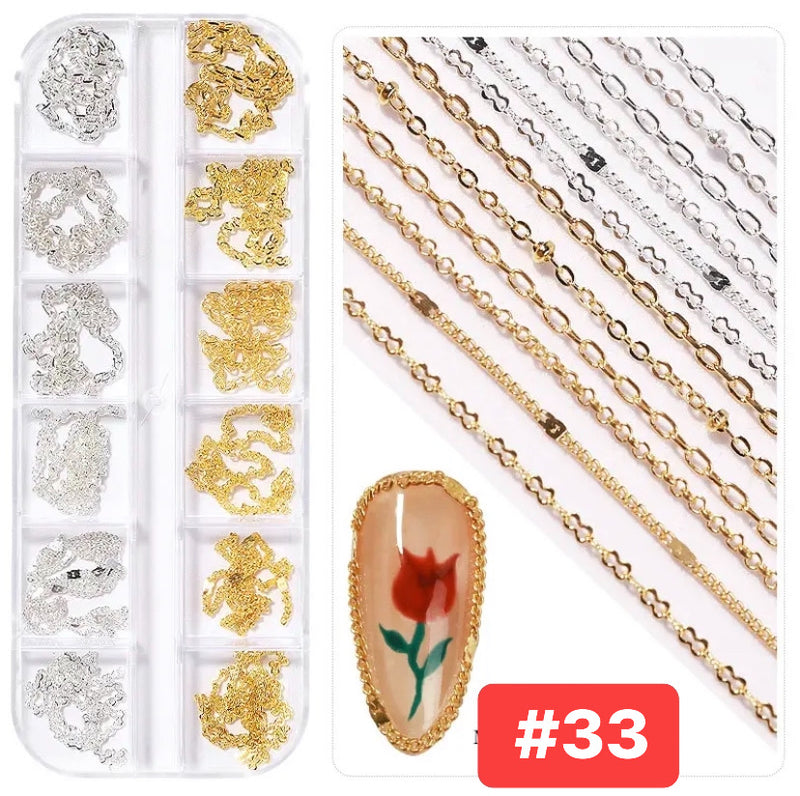 Nhũ móng tay - Hộp thiết kế