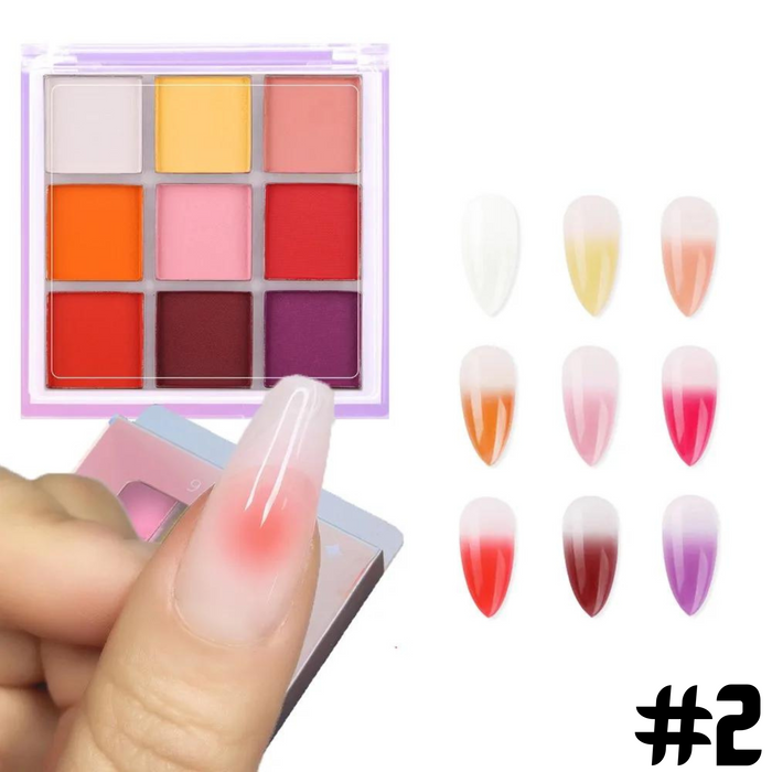 Nail Pigment Palette 9 Colors