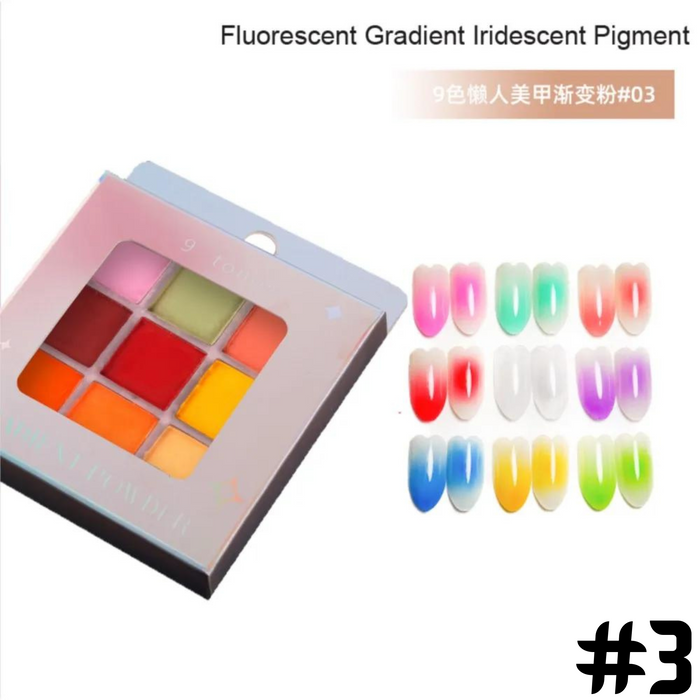 Nail Pigment Palette 9 Colors