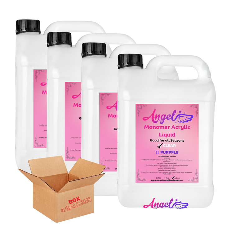 Angelina Liquid Acrylic Monomer - New Clear v.2 (Box / 4 Gallons)