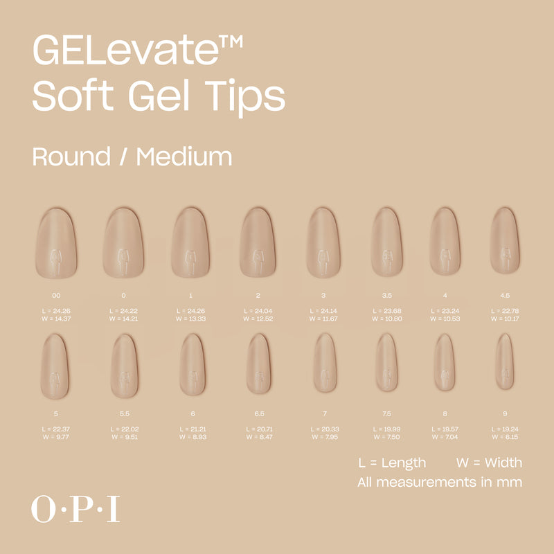 OPI Soft Gel Pre-Shaped Tip Extensions / Round