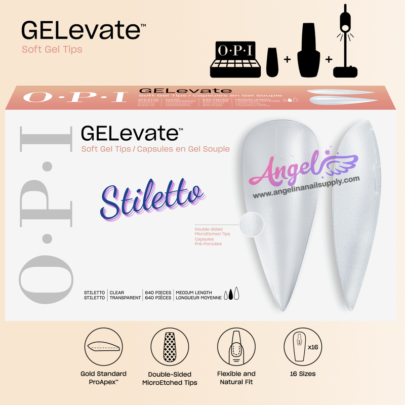 OPI Soft Gel Pre-Shaped Tip Extensions / Stiletto