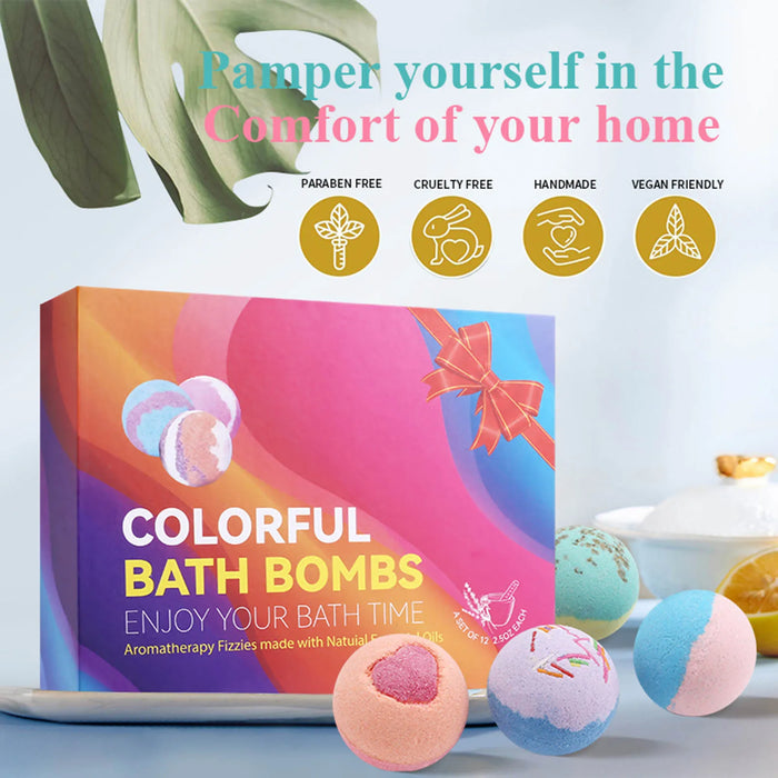 Bath Bombs Set 12 Fragrances