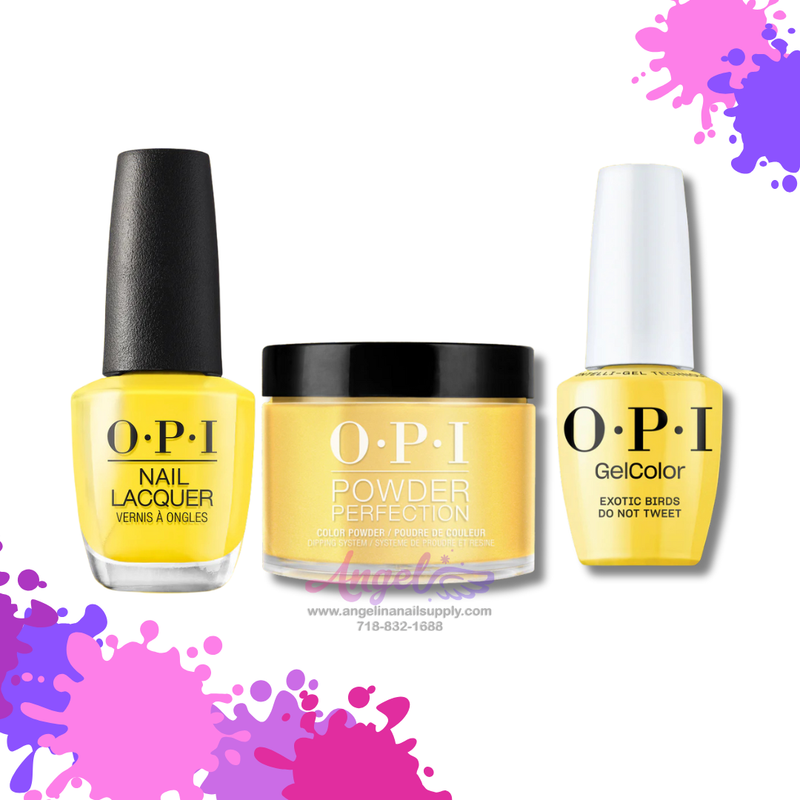 OPI 3in1 combo DP-GC-NL F91 EXOTIC BIRDS DO NOT TWEET