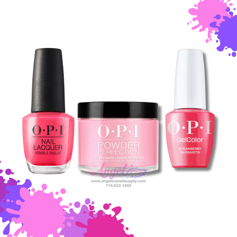 OPI 3in1 combo DP-GC-NL M23 STRAWBERRY MARGARITA