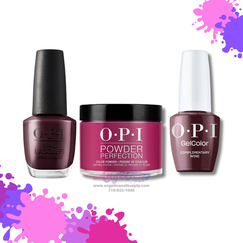 OPI 3in1 combo DP-GC-NL MI12 COMPLIMENTARY WINE