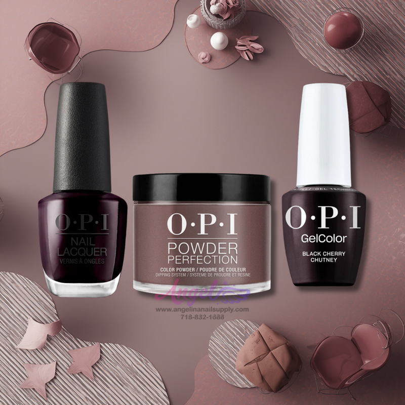 OPI 3in1 combo DP-GC-NL I43 BLACK CHERRY CHUTNEY