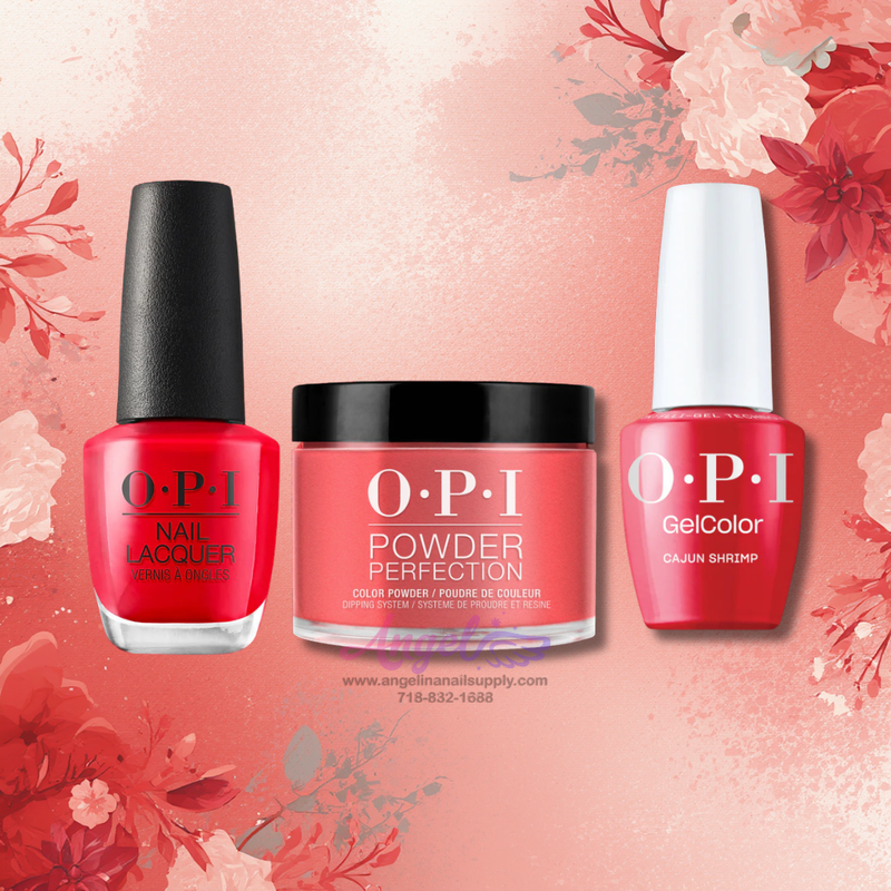 OPI 3in1 combo DP-GCT-NL L64 CAJUN SHRIMP