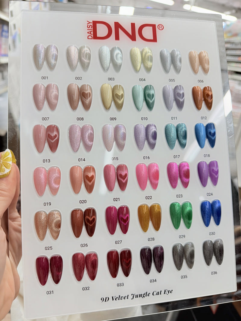 DND 9D Cat Eyes Collection All Set 36 colors #1 - #36 GEL ONLY