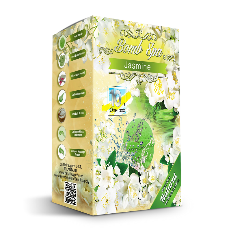 2E Organic Bomb Spa 10 trong 1 - Hoa nhài (hộp/80 bộ)