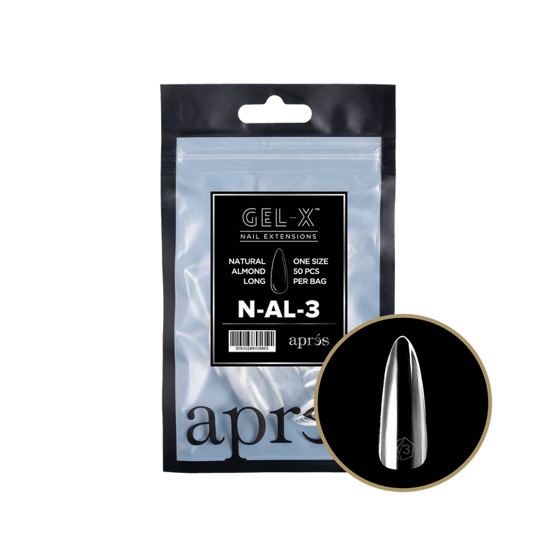 Aprés Gel-X® Natural Almond Long Refill Bag (50pcs/pack)