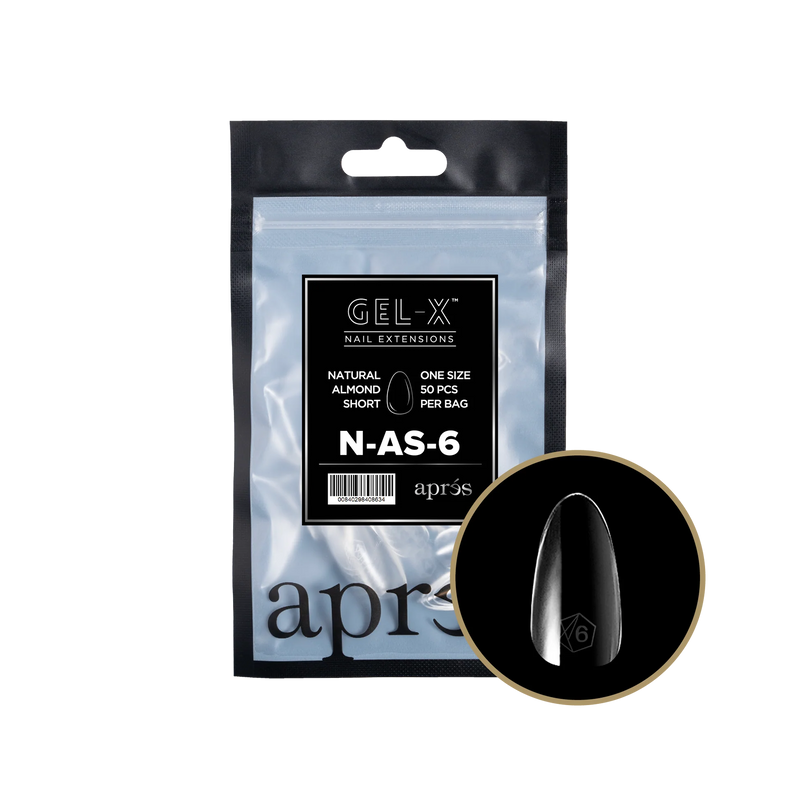 Aprés Refill Bags Natural Almond Short (50 cái/gói)