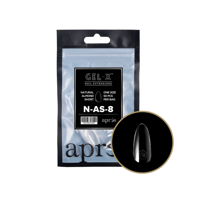 Aprés Gel-X® Natural Almond Short Refill Bag (50pcs/pack)